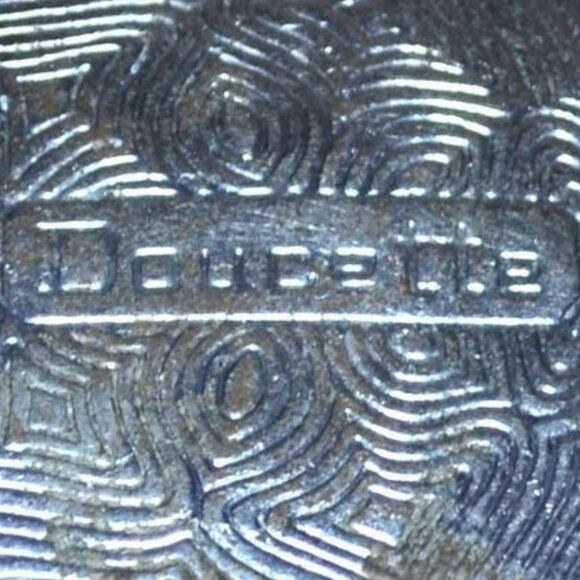 Antique Purse/Pocket Size Pill Container Doucettes 1920s Silver Color Decorative - Picture 3 of 4